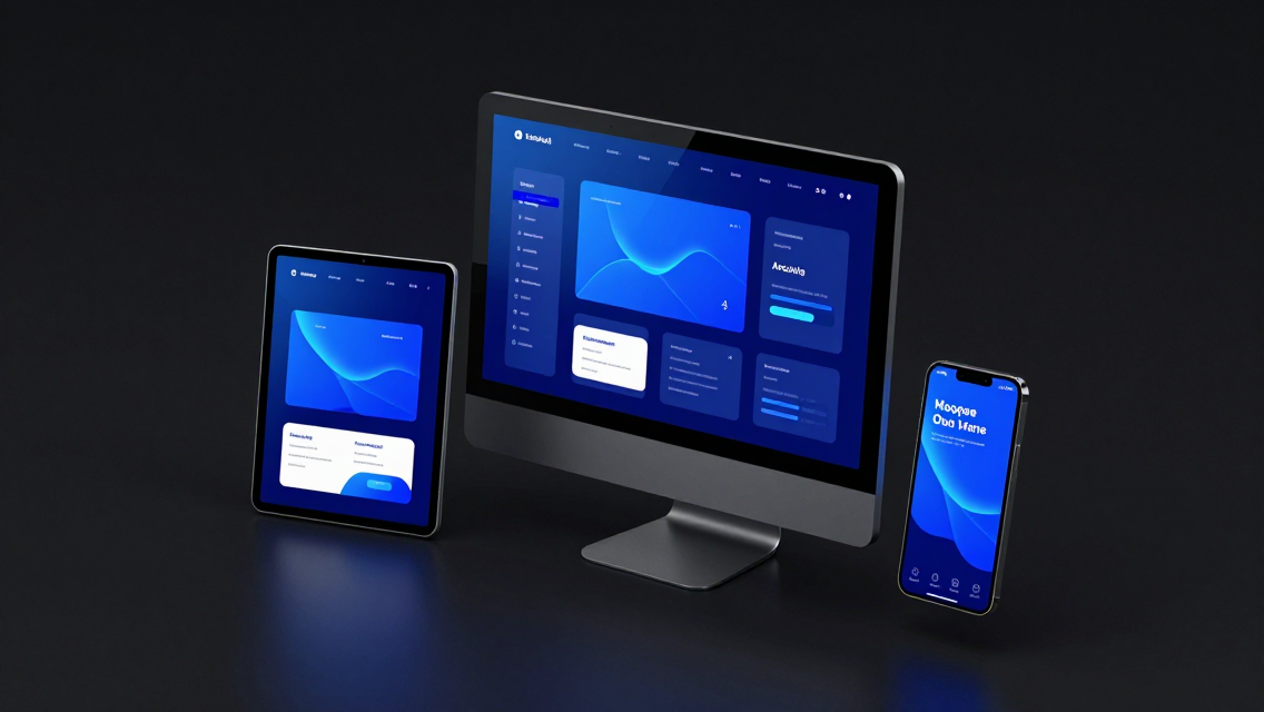 Interfaz web responsive adaptándose a móvil y desktop